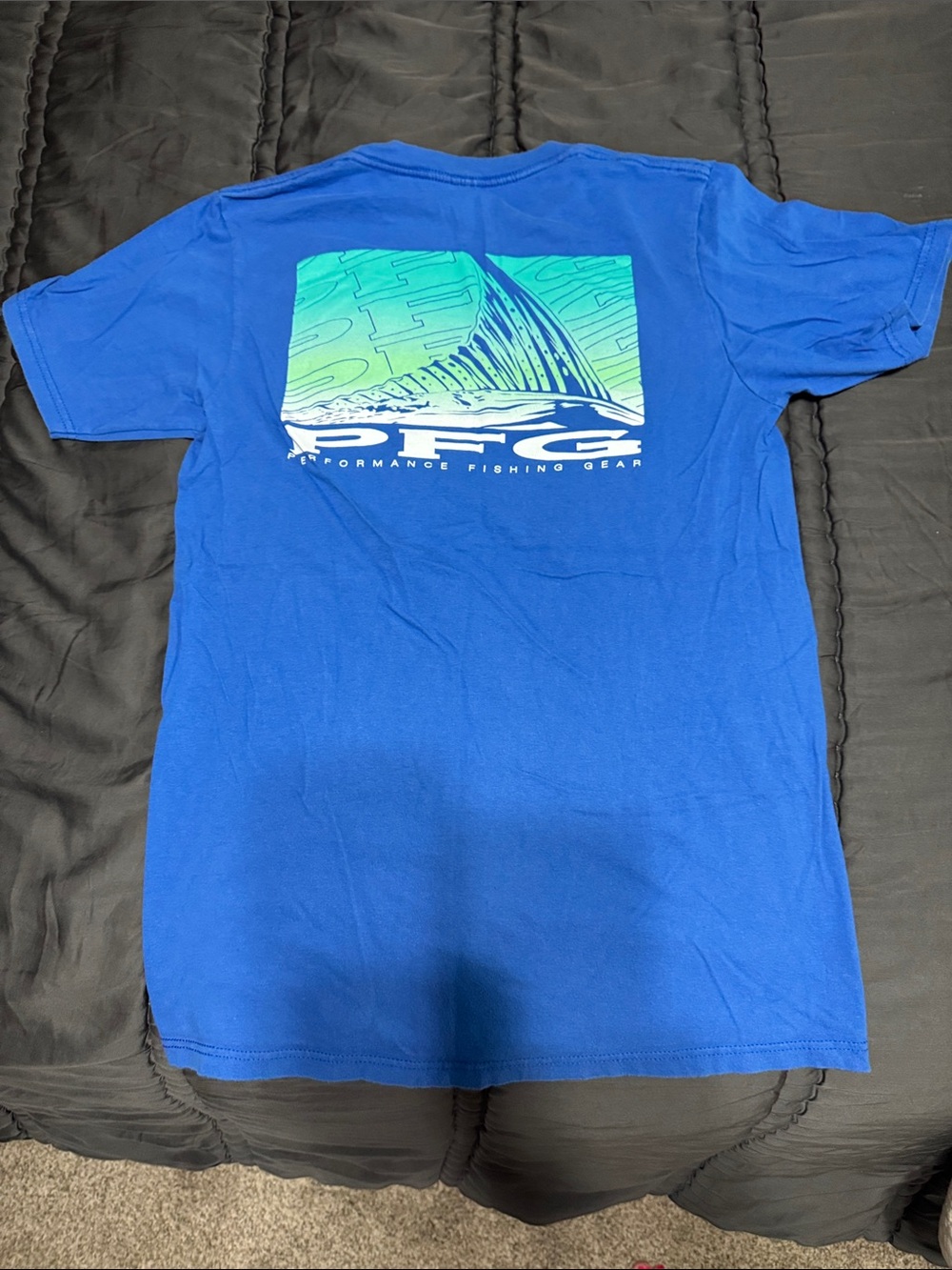 Columbia Blue Short Sleeve PFG Sailfish Graphic Tee